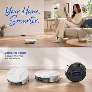 PV6 Robot Vacuum Cleaner with 3-in-1 <b>Mop</b> & Vac, App Control, Slim Design, Strong Suction for Pet Hair & Home Cleaning - Product Image 6