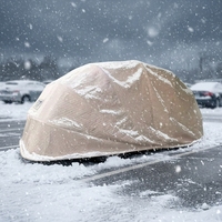 Abri de voiture pliant à structure en acier arquée, rembourré en coton trois couches, résistant aux hautes températures, aux charges de neige et à la grêle