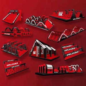 Carrera de obstáculos inflable gigante Insane 5K para eventos de adultos con soplador a la venta-Obstáculos inflables Insane 5K Run - Product Image 1