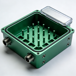 Caja de Conexiones Impermeable de Aluminio con Puertos Roscados para Conexiones de Cables y Protección de Cableado - Product Image 5