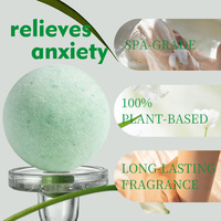 Bombes de bain aux huiles essentielles naturelles de marque privée 30g, soin des pieds, biologiques, au lys frais, boules effervescentes pour bain moussant, coffret cadeau, relaxation spa