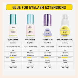 Thấp Mùi Đen Lash mở rộng keo dính chuyên nghiệp nhanh khô mạnh Lông mi giả mở rộng keo Colle - Product Image 5