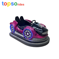 Manèges de parc d'attractions pour enfants et adultes, voiture tamponneuse électrique rechargeable 500W 48V à batterie pour 2 enfants