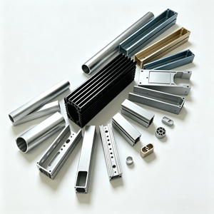 OEM Custom Extruded Aluminum Profile, Anodized Aluminum Extrusion With CNC Machining for Heatsink <b>Enclosure</b> Equipment Frame - Product Image 2