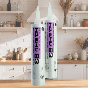 Sigillante Siliconico Neutro Originale Giapponese 83, 300ml, Asciugatura Rapida, Antifungino, Trasparente per Edilizia, Imballaggio e Lavorazione del Legno - Product Image 1