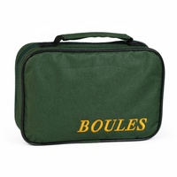 Ensemble professionnel de 6 boules de pétanque en acier au carbone avec sac de transport, fenêtre en PVC et logo personnalisé pour les sports de plein air
