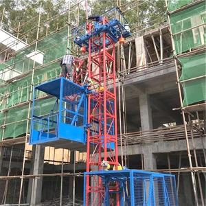 High-rise perlengkapan bangunan lift konstruksi Material Lift Lift Lift kargo kandang ganda - Product Image 4
