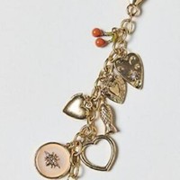WOWEI Oeil du Diable Personnalisé Métal Géométrique Coeur Pendentif Tissé Porte-clés Porte-clés en Métal pour Sacs Durable