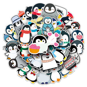 50 Uds. Pegatinas de pingüino decorativas personalizadas y de moda con patrón de animales bonitos enviados de fábrica para maletas y cascos de motocicleta - Product Image 6