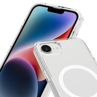 Coque de téléphone hybride cristal magnétique transparente pour iphone 17 16 15 14 Pro Max