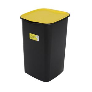 Ensemble de bacs de tri des déchets 4x50L 37,5x36x53,5cm Jaune Vert Bleu Gris avec couvercles, pour le stockage des déchets recyclables - Product Image 3