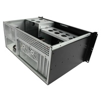 Boîtier PC industriel 19 pouces Châssis de serveur Micro ATX 4u Boîtier serveur à faible profondeur