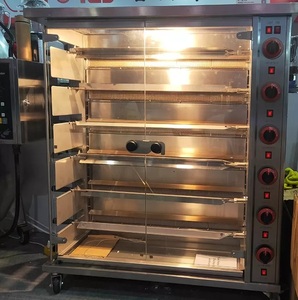 380V 50HZ 6 varillas eléctricas 24-30 piezas pollos 12.3KW <span class=keywords><strong>horno</strong></span> de asador de <span class=keywords><strong>pollo</strong></span> giratorio automático comercial - Product Image 6