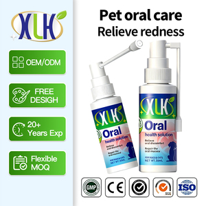 Spray buccal pour animaux de compagnie contre les ulcères buccaux, la stomatite, la mauvaise haleine, avec lysozyme, vitamines <span class=keywords><strong>B1</strong></span>, C, K1, technologie de microcapsules, soins dentaires pour chiens et chats - Product Image 1