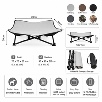 Lit pour animaux de compagnie pliable et imperméable en forme de papillon, respirant et surélevé, pour petits et moyens chiens et chats, idéal pour patio, portable, en carton, modèle 2026