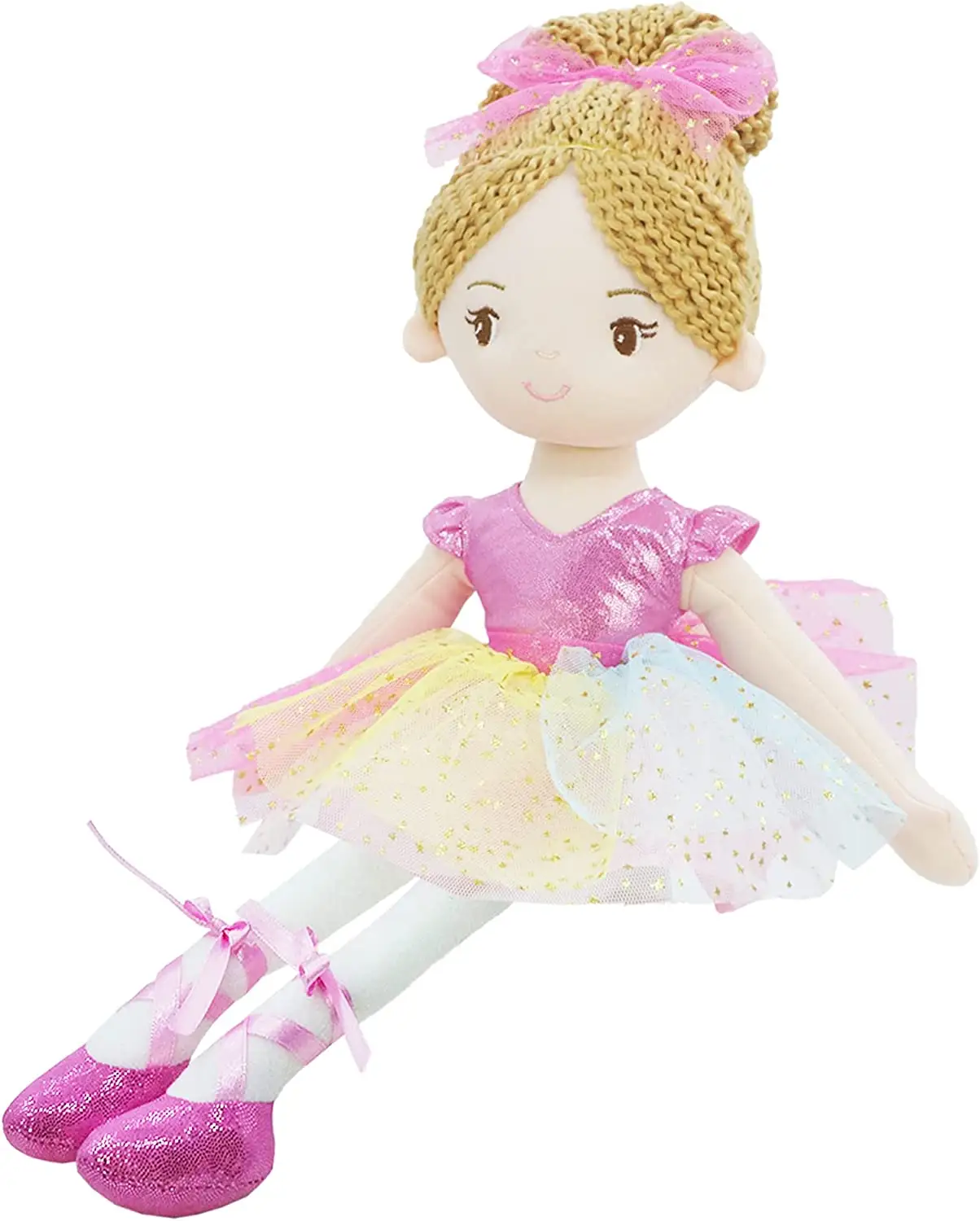 2024 Custom Wholesale Ballerina Dolls Soft Plush Ballerina Doll Baby Toys Kids Gift