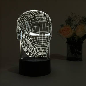 <span class=keywords><strong>Veilleuse</strong></span> LED <span class=keywords><strong>3D</strong></span> en acrylique <span class=keywords><strong>Marvel</strong></span> avec contrôle tactile et télécommande, design moderne, plusieurs couleurs de lumière - Product Image 6