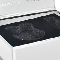 Boîte cadeau magnétique de luxe pour ensemble de sérums de soin de la peau, revêtement UV, doublure en éponge, carton de haute qualité, logo de marque personnalisé en relief