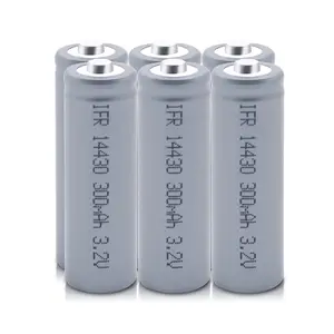 Smartyle — pile solaire Rechargeable, Lithium-ion, 3.2v, 300mAh, batterie LifePO4, vente en gros, IFR14430