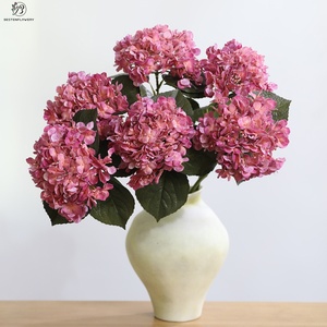 <span class=keywords><strong>Hortensias</strong></span> <span class=keywords><strong>Artificiales</strong></span> de Látex de Alta Calidad, 16 cm, <span class=keywords><strong>con</strong></span> Tallo y Hojas de Aspecto Real, para Decoración de Interiores y <span class=keywords><strong>Jarrones</strong></span> - Product Image 1