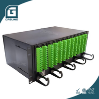 Gcabling 4U 19" Fibre 144f SC Rack Mount 144 Port Fibre Optical Distribution Frame Patch Panel Terminal Box Odf Fibre Optique