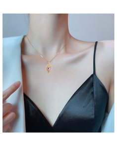 <span class=keywords><strong>Collana</strong></span> di <span class=keywords><strong>Perle</strong></span> d'Acqua Dolce Naturali con Ciondolo a Foglia SHDIYAYUN, Gioielli per Donna - Product Image 6