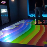 Système de projection interactive portable pour murs et sols, contenu personnalisable, projecteur mobile pour hôtels et zones enfants