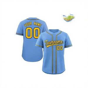 Uniformes de Béisbol y Sóftbol 100% Poliéster, Diseño Personalizado, Conjuntos de Uniformes para Equipos Adultos, Patrón Transpirable en la Parte Delantera - Product Image 1
