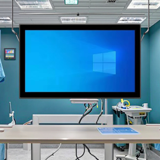 Medical-Grade Touch Computer Industrial Control All-in-One Panel PC Antimicrobial Coating 16GB RAM 512GB Storage for Hospital