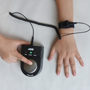 498 xách tay ESD dây đeo cổ tay Tester, chống tĩnh màn hình, dày ABS trường hợp cho điện tử nhà máy - Product Image 1