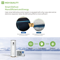 Réservoir de chauffage indirect de haute qualité 195l 293l 200l Source d'air air-eau Split pompe à chaleur chauffe-eau 200 facile à installer