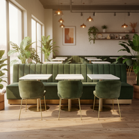 Conception d'intérieur moderne pour café, bar, hôtel, restaurant, mobilier, chaises et tables, décoration pour une solution tout-en-un