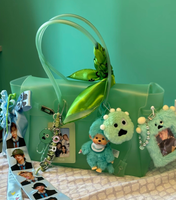 Sac fourre-tout de plage en PVC transparent multicolore de luxe avec logo personnalisé pour femmes, vente en gros de sacs à main de boutique