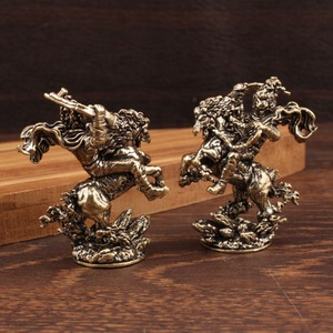 Figura Decorativa de Latón del Rey Mono Montando a Caballo, Adorno para Mesa, Decoración para el Hogar - Product Image 2