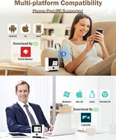 Phomemo M200 Mini Imprimante Thermique Imprimante Portable Imprimante Mobile Compatible Avec 80mm Sticky Note Bluetooth