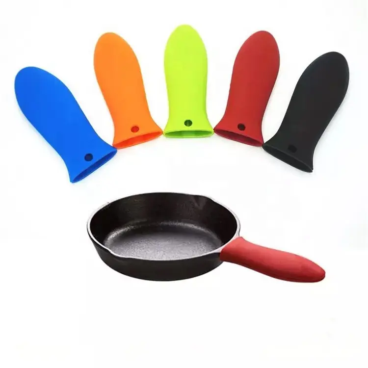 Heat Protecting Silicone Handle for Cast Iron Skillets Silicone Hot Pot Handle Holder