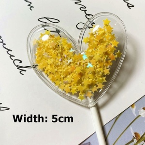 Popular Kids Favors Christmas Cake Topper Suministros de decoración de pasteles de feliz cumpleaños Airbag Lentejuelas - Product Image 2