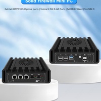 Mini PC Firewall Sólido con 2 Puertos SFP+ de 10G, 3 Puertos LAN I226-V de 2.5G, Intel Alder Lake N100, DDR5, NVMe, Proxmox, PfSense, OPNsense, Servidor Doméstico