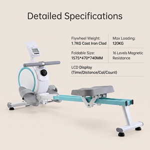 Máquina de <span class=keywords><strong>Remo</strong></span> Magnética Silenciosa <span class=keywords><strong>para</strong></span> Fitness, Ahorra Espacio, Multifuncional, <span class=keywords><strong>para</strong></span> Gimnasio y Hogar - Product Image 1