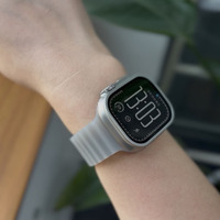Bracelets de montre en silicone translucide double boucle OEM en gros pour Apple Watch Series 12 Ultra 4 - Solution Gagnant-Gagnant