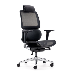 Silla de Oficina Ergonómica de Malla Completa, Reclinable, con Reposacabezas Ajustable y Giratoria, para Uso Comercial - Product Image 1