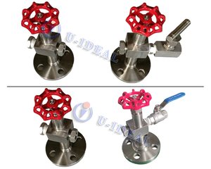 Pengukur tingkat cairan baja tahan karat katup Ayam Jantan benang flens untuk pengukur tingkat pelat kaca - Product Image 4