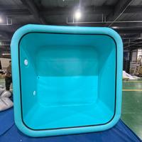 Geräumiger Drop-Stitch-Swimmingpool aus Hochwertigem, Dickem Stoff, Langlebig, Stabil und Sicher für Familien-Wasserunterhaltung im Freien