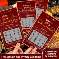 Cartes à gratter personnalisables pour événements, cartes à gratter et gagner créatives, billets de loterie DIY, cartes de récompense chanceuses pour la restauration
