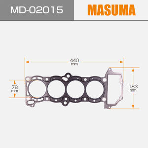 MD-02015 MASUMA Auto accessoires de voiture joint de culasse pour <span class=keywords><strong>NISSAN</strong></span> <span class=keywords><strong>ALMERA</strong></span> <span class=keywords><strong>N15</strong></span>. 1600cc. 3D. GA16DE - Product Image 2