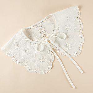 Accessori per Abbigliamento Multifunzionali in Poliestere e Cotone, Scialle in Pizzo Ricamato Solubile in Acqua Staccabile per Ragazze, Colletto Decorativo - Product Image 5