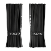 Rideaux en daim personnalisables de haute qualité pour camions, logo brodé en PVC pour Scania/Volvo/Howo/Man/Daf/BMW/Renault/Mecedes