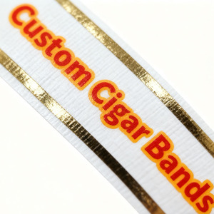 Étiquettes de cigares de luxe Magnm-50, anneaux de cigares en relief avec feuille d'or, anneaux de cigares en stock pour l'emballage des cigares - Product Image 5
