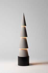 Minimalist Geometric Floor Lamp With Beige Fabric <b>Shade</b> And <b>Black</b> Base For Living Room <b>Lighting</b> - Product Image 5