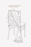 Fournitures en gros d'usine : Décoration de dossier de chaise de mariage d'extérieur, Fleurs artificielles en fil, Décoration en fil, Rideau en mousseline